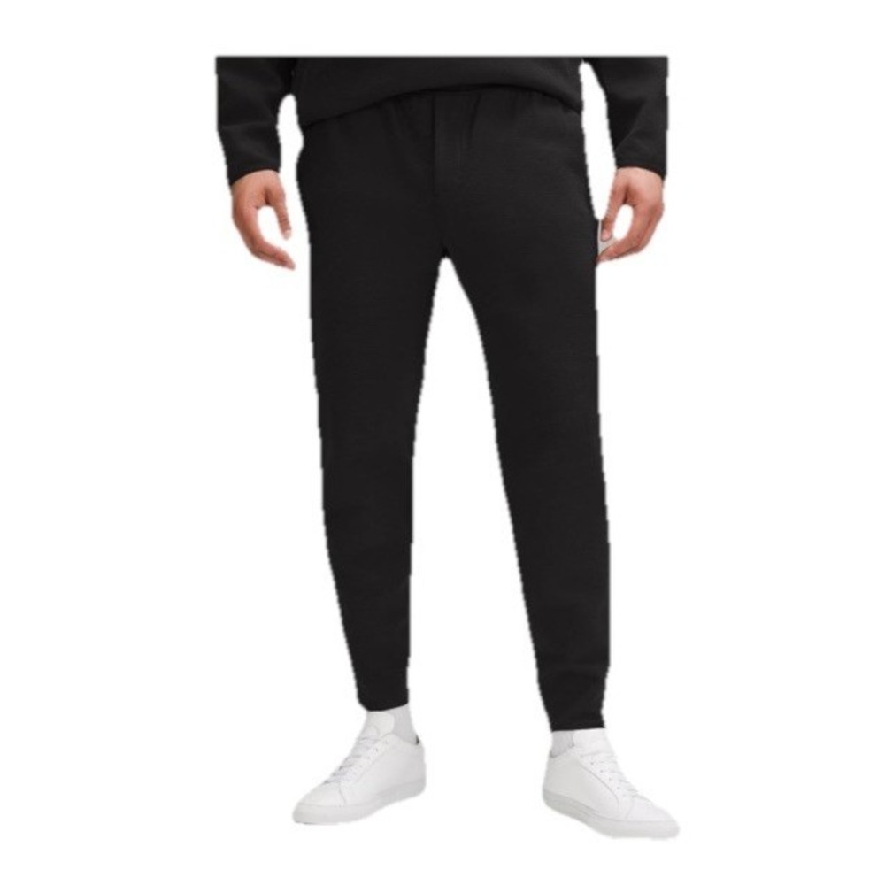 Lululemon Textured Spacer Classic-Tapered Pant Black Men Size L LM5AV3S Jogger
